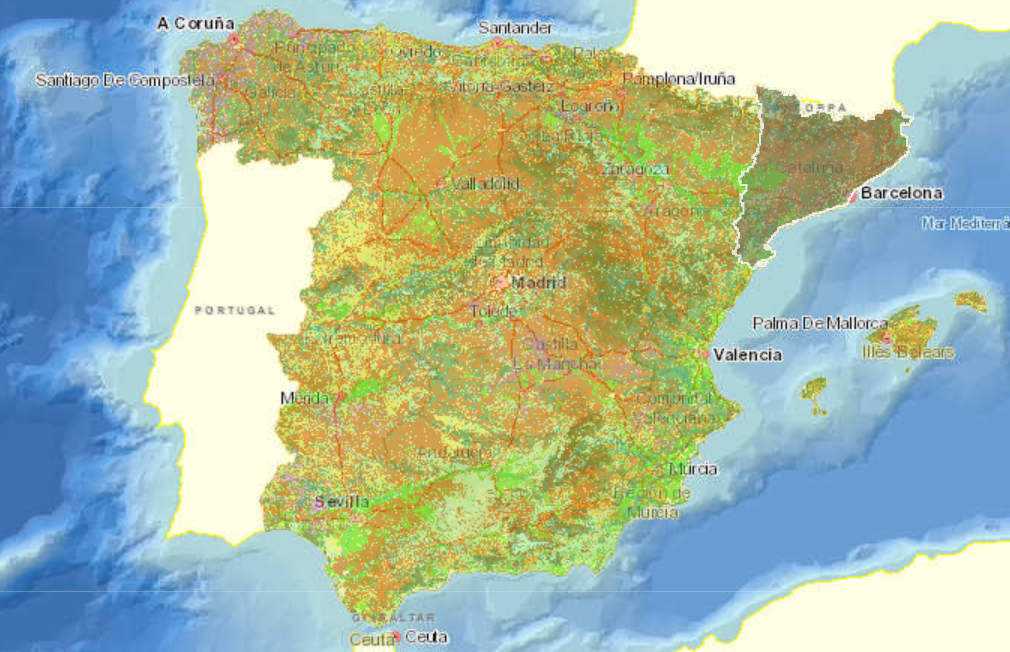 Sistema de información geográfica de datos agrarios