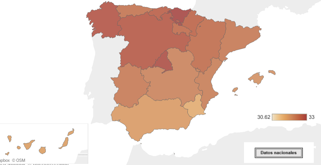 Mapas sobre la natalidad y fecundidad